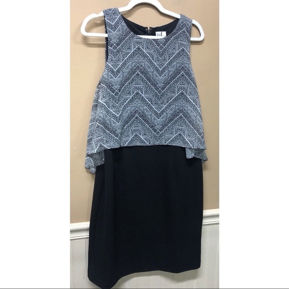 Emma & Michele Women's Sleeveless Dress Black White Size 10 NWT - Picture 1 of 5